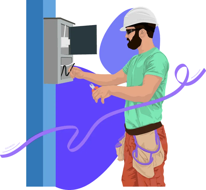 électricien en formation pratique de l’habilitation